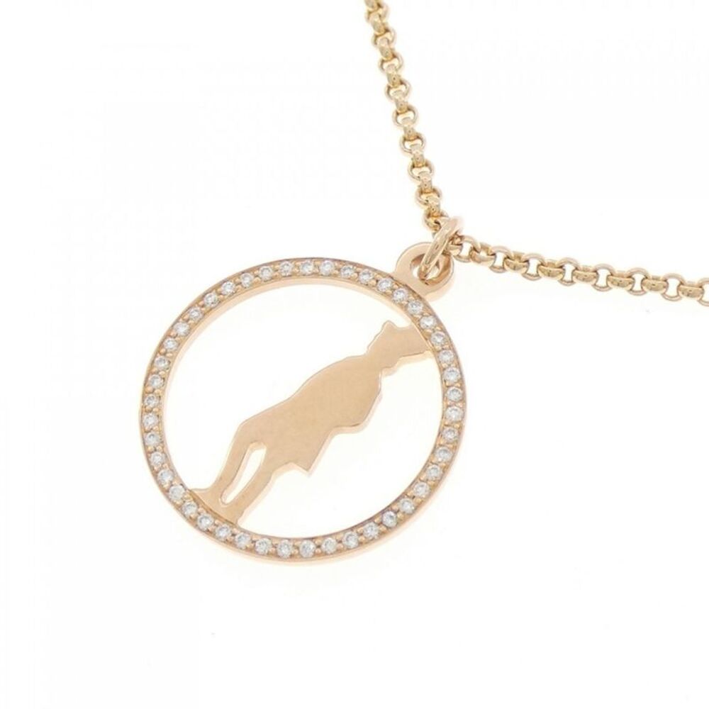 Hermes 750 Pink Gold Diamond Necklace - Picture 3 of 6